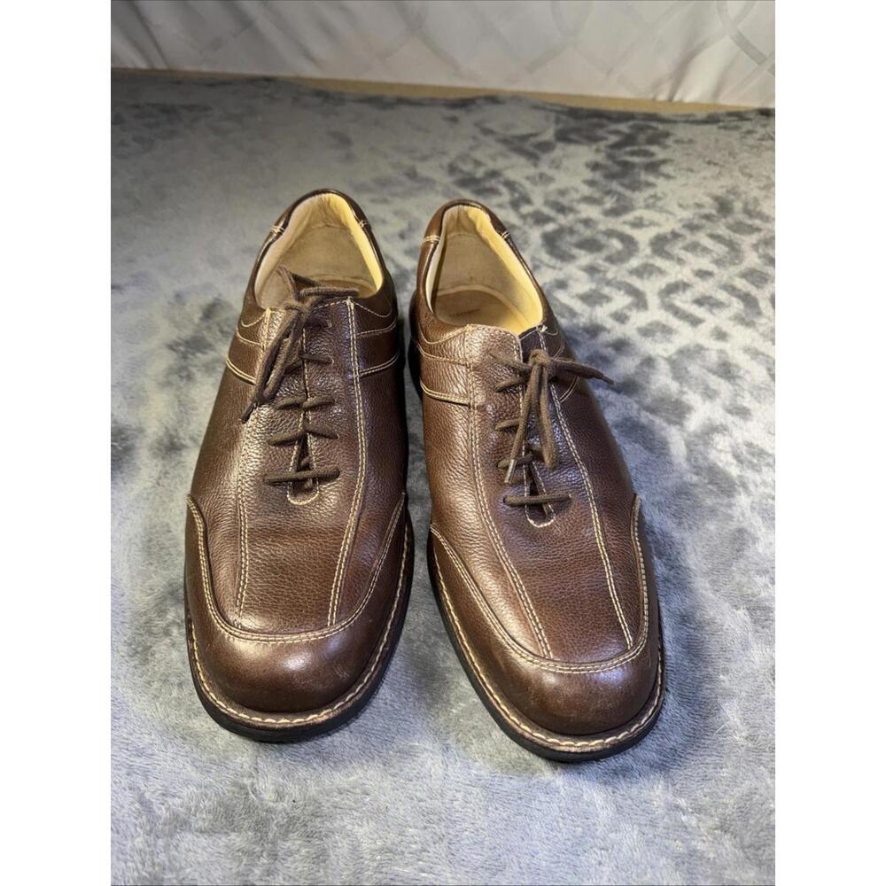 Johnston & Murphy Mens Brown Leather Sheepskin Shoes Size 9.5M 20-7219